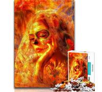 1000 Piece Jigsaw Puzzle for Adults Teens Mexican Style Skull 1000 Pieces for Adults,learning Educational Is Ideal As A Gift for The Whole Family 75x50cm