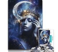 1000 Piece Jigsaw Puzzle for Adults Teens Moon Goddess Adult Jigsaw,Learning Educational Toys Family Games Unique Birthday And Gifts (size 38x26cm)