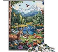 1000 Piece Jigsaw Puzzle for Adults Teens Mountain Animals, Educational Toys Is Ideal As A Gift for The Whole Family (Size 50x75cm)