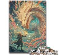 1000 Piece Jigsaw Puzzle for Adults Teens Mysterious Dragon Educational Family Game Is Ideal As Gifts for The Whole Family for 14+ 26x38cm