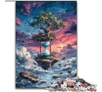 1000 Piece Jigsaw Puzzle for Adults Teens Mysterious Hourglass, Family Game Stress Reliever Difficult Challenge Enhance Love between Couples (Size 50x75cm)