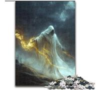 1000 Piece Jigsaw Puzzle for Adults Teens Mysterious Knight, Family Game Stress Reliever Difficult Challenge Enhance Love between Couples (Size 50x75cm)