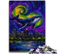 1000 Piece Jigsaw Puzzle for Adults Teens Mysterious Whale Help The Brain Exercise Addictive Toys to Cultivate Patience Parent-child Interaction 26x38cm