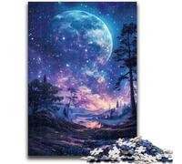 1000 Piece Jigsaw Puzzle for Adults Teens Night Sky Planet 1000 Piece Puzzle,Quiz Game Wall Decoration Unique Birthday And Xmas Gifts (50x75cm)