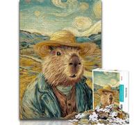1000 Piece Jigsaw Puzzle for Adults Teens Night Sky-style Capybara,Educational Games Home Decoration Birthday Present,Gifts,Wall Art (38x26cm)