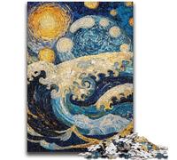 1000 Piece Jigsaw Puzzle for Adults Teens Ocean Waves Educational Family Game Is Ideal As Gifts for The Whole Family for 14+ 26x38cm