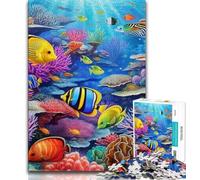 1000 Piece Jigsaw Puzzle for Adults Teens Ocean World,Help The Brain Exercise Addictive Toys to Cultivate Patience Wall Decoration (38x26cm)