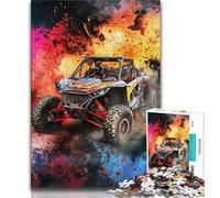 1000 Piece Jigsaw Puzzle for Adults Teens Off-road Vehicles 1000 Piece Puzzle,Fun Games Every Piece Is Unique - Challenging Family Fun Game 75x50cm