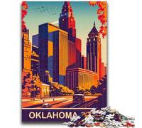 1000 Piece Jigsaw Puzzle for Adults Teens Oklahoma Autumn 1000 Pieces for Adults,Challenging Game Gifts for Is Ideal As A Gift for The Whole Family (26x38cm)