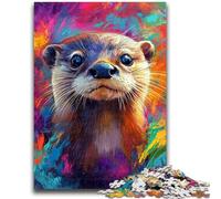 1000 Piece Jigsaw Puzzle for Adults Teens Otter Baby Vibrant And Unique Design Relaxing & Challenging Puzzle Experience 38x26cm