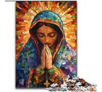 1000 Piece Jigsaw Puzzle for Adults Teens Our Lady of Guadalupe Praying Artistic Wall Decor & Birthday Gift Idea for Friends, Home Office (size 50x75cm)