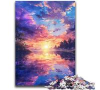 1000 Piece Jigsaw Puzzle for Adults Teens Painting Serene Sky 1000 Piece Jigsaw,Family Game Stress Reliever Difficult Challenge Suitable for Couples (38x26cm)
