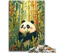 1000 Piece Jigsaw Puzzle for Adults Teens Panda in Bamboo Forest for 14+ Difficult to Complete But Fun And Humorous Birthday Gift 50x75cm