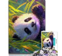 1000 Piece Jigsaw Puzzle for Adults Teens Panda in The Bamboo Forest Adult Jigsaw,Artistic Wall Decor & Birthday Gift Idea for Friends, Home Office (size 38x26cm)