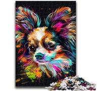 1000 Piece Jigsaw Puzzle for Adults Teens Papillon Dog Art Challenging To Complete But Fun And Humorous Unique Birthday And Gifts 50x75cm