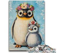 1000 Piece Jigsaw Puzzle for Adults Teens Penguin Educational Games Home Decoration Birthday Present, Gifts for Age 14+ 38x26cm