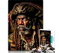 1000 Piece Jigsaw Puzzle for Adults Teens Pirate Captain 1000 Pieces for Adults,Challenging Game Gifts for Is Ideal As A Gift for The Whole Family 38x26cm