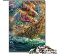 1000 Piece Jigsaw Puzzle for Adults Teens Pirate Ship, Educational Toys Is Ideal As A Gift for The Whole Family (Size 50x75cm)