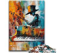 1000 Piece Jigsaw Puzzle for Adults Teens Playing The Piano Oil Painting, Decompressing Intellectual Educational Toy Is Ideal As Gifts for The Whole Family 26X38CM