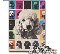1000 Piece Jigsaw Puzzle for Adults Teens Poodle Collage, Help The Brain Exercise Addictive Toys to Cultivate Patience Perfect Decoration (Size 50x75cm)