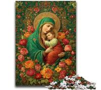 1000 Piece Jigsaw Puzzle for Adults Teens Portrait of Mary The Mother 1000 Pieces for Adults,Challenging Game for Is Ideal As A Gift for The Whole Family (75x50cm)