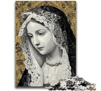 1000 Piece Jigsaw Puzzle for Adults Teens Portrait of Mary The Mother Teenager Jigsaw,Educational Games Home Decoration Birthday Present, Gifts, Wall Art (26x38cm)