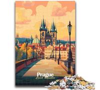 1000 Piece Jigsaw Puzzle for Adults Teens Prague Cityscape Vibrant And Unique Design Relaxing & Challenging Puzzle Experience (size 50x70cm)