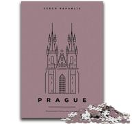 1000 Piece Jigsaw Puzzle for Adults Teens Prague Czech Republic Vibrant And Unique Design Relaxing & Challenging Puzzle Experience (size 50x70cm)