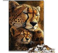 1000 Piece Jigsaw Puzzle for Adults Teens Prairie Cheetah,Toys Educational Games Stress Relieving Unique Home Decor And Gifts 50x75cm