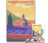 1000 Piece Jigsaw Puzzle for Adults Teens Provence Lavender Fields,Challenging Game And Family Play Educational Game for Birthday,Chrismas (75x50cm)