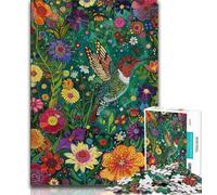 1000 Piece Jigsaw Puzzle for Adults Teens Psychedelic Animal Hummingbird Adult Jigsaw,Learning Educational Toys Family Games Unique Birthday And Gifts (size 75x50cm)