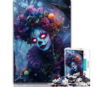 1000 Piece Jigsaw Puzzle for Adults Teens Psychedelic Clown Girl Adult Jigsaw,for Educational Game Challenge Toy Birthday Present, Gifts, Wall Art 26x38cm