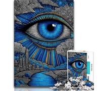 1000 Piece Jigsaw Puzzle for Adults Teens Psychedelic Eyes 1000 Pieces for Adults,Educational Games Home Decoration Suitable for Desktop Decoration (size 75x50cm)