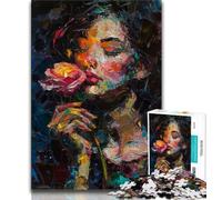 1000 Piece Jigsaw Puzzle for Adults Teens Psychedelic Face 1000 Piece Jigsaw,Stress Reliever Difficult Challenge Secret Santa Gifts 38x26cm