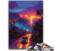 1000 Piece Jigsaw Puzzle for Adults Teens Psychedelic Manga Style 1000 Pieces for Adults,Challenging Game for Is Ideal As A Gift for The Whole Family (75x50cm)