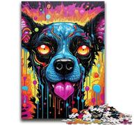 1000 Piece Jigsaw Puzzle for Adults Teens Psychedelic The Hyena 1000 Pieces for Adults,learning Educational Is Ideal As A Gift for The Whole Family (75x50cm)