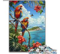 1000 Piece Jigsaw Puzzle for Adults Teens Rainforest Parrot, Educational Toys Is Ideal As A Gift for The Whole Family (Size 50x75cm)