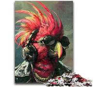 1000 Piece Jigsaw Puzzle for Adults Teens Red Parrot Vibrant And Unique Design Relaxing & Challenging Puzzle Experience 50x75cm