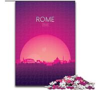 1000 Piece Jigsaw Puzzle for Adults Teens Rome Italy Help The Brain Exercise Addictive Toys to Cultivate Patience Perfect Decoration (38x26cm) 1000pcs