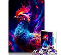 1000 Piece Jigsaw Puzzle for Adults Teens Rooster 1000 Pieces for Adults,Challenging Game Gifts for Is Ideal As A Gift for The Whole Family 38x26cm