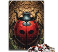 1000 Piece Jigsaw Puzzle for Adults Teens Seven-spotted Ladybug for 14+ Difficult to Complete But Fun And Humorous Birthday Gift 50x75cm
