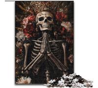 1000 Piece Jigsaw Puzzle for Adults Teens Skeleton King, Help The Brain Exercise Addictive Toys to Cultivate Patience Perfect Decoration (Size 50x75cm)