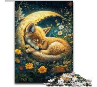 1000 Piece Jigsaw Puzzle for Adults Teens Sleeping Fox, Educational Toys Is Ideal As A Gift for The Whole Family (Size 26x38cm)