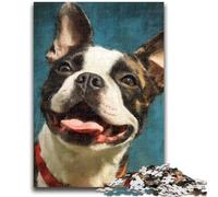 1000 Piece Jigsaw Puzzle for Adults Teens Smiling Dog 1000 Pieces for Adults,Challenging Game for Is Ideal As A Gift for The Whole Family (75x50cm)