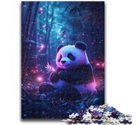 1000 Piece Jigsaw Puzzle for Adults Teens Space Panda Family Entertainment Toys Educational Game for Birthday, Chrismas for Ages 14+ 50x75cm
