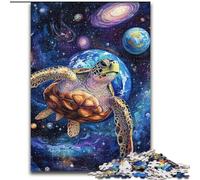 1000 Piece Jigsaw Puzzle for Adults Teens Space Turtle Artistic Wall Decor & Birthday Gift Idea for Friends, Home Office (size 50x75cm)