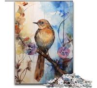 1000 Piece Jigsaw Puzzle for Adults Teens Sparrow on The Tree, Family Game for And Unique Home Decor And Gifts for Age 14 26x38cm