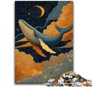 1000 Piece Jigsaw Puzzle for Adults Teens Spiritual Whale Adult Puzzles,Educational Toys & Games for Adults And Teenagers (26x38cm)