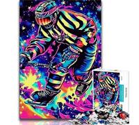 1000 Piece Jigsaw Puzzle for Adults Teens Sports Ice Hockey 1000 Pieces for Adults,Secret Santa Gifts for Age 14 Years Up (size 75x50cm)
