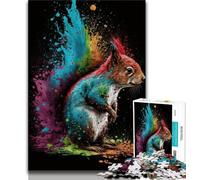 1000 Piece Jigsaw Puzzle for Adults Teens Squirrel Colourful 1000 Piece Jigsaw,Stress Reliever Difficult Challenge Secret Santa Gifts 75x50cm